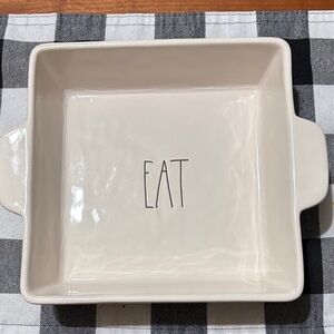 Rae Dunn Artisan Collection EAT Ceramic Dish